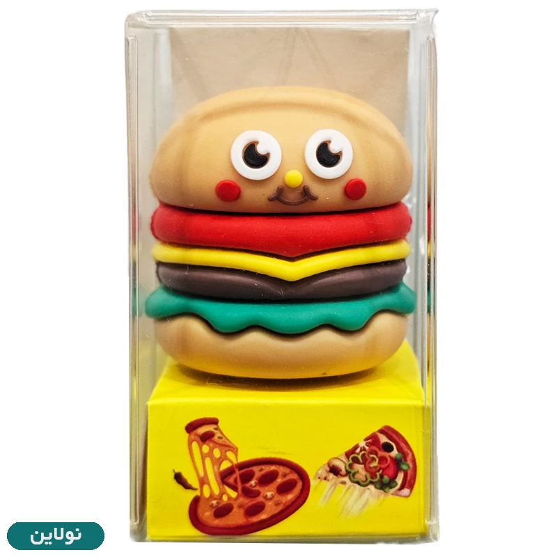 قیمت و خرید تراش فانتزی سیلیکونی طرح همبرگر | نولاین