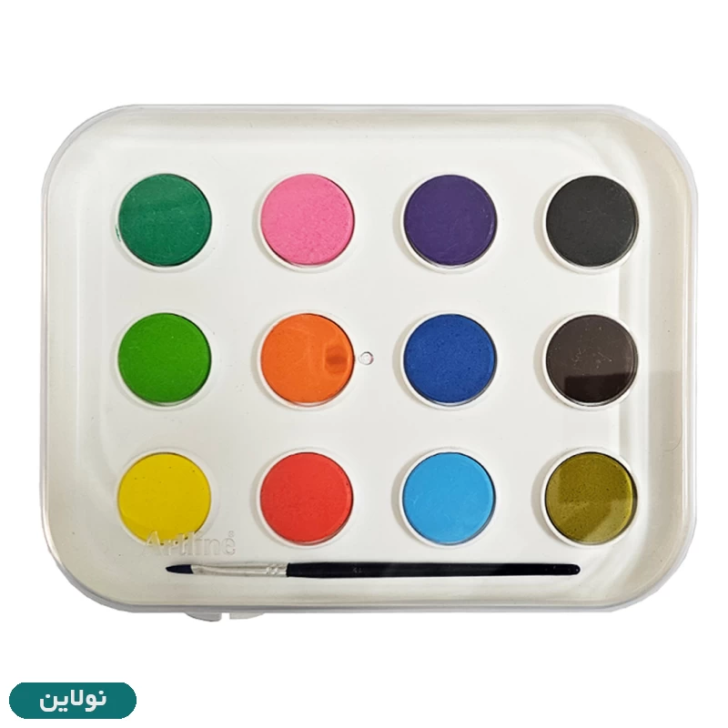 قیمت و خرید آبرنگ 12 رنگ آرت لاین همراه قلمو کد 820W12 | نولاین