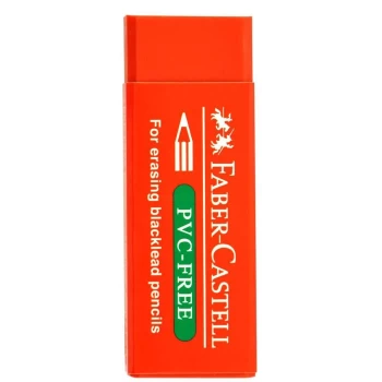 پاک کن فابر کاستل بدون pvc قرمز سایز بزرگ کد 189522 | نولاین