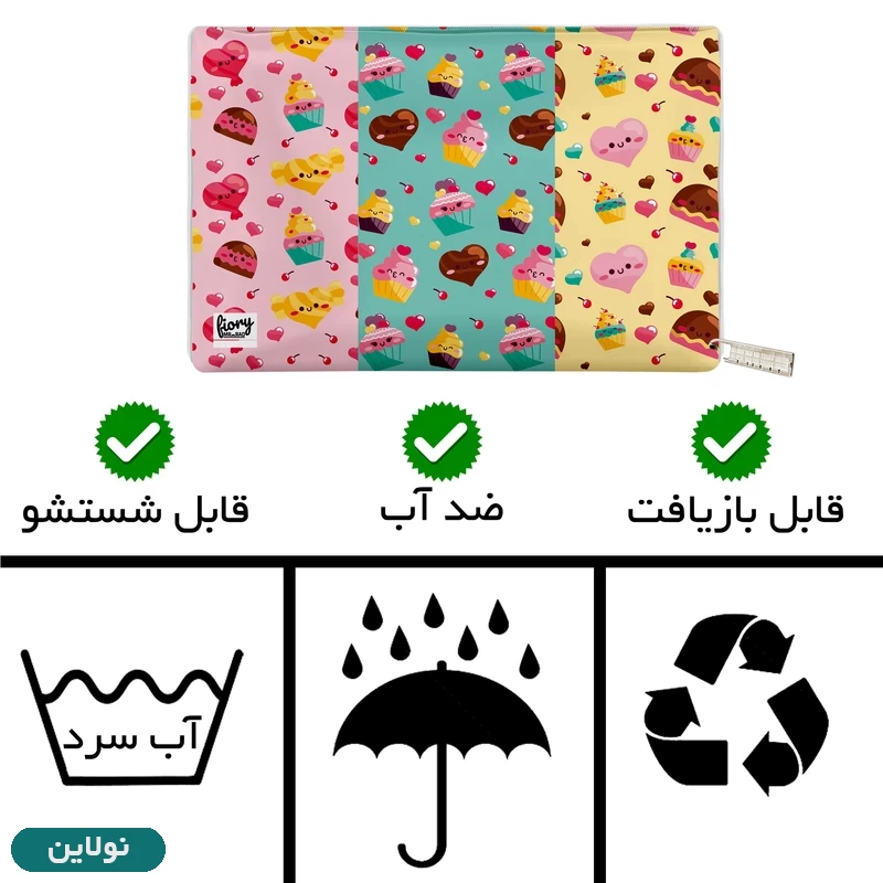 قیمت و خرید کیف لقمه مستر راد طرح کاپ کیک کد 2193 | نولاین