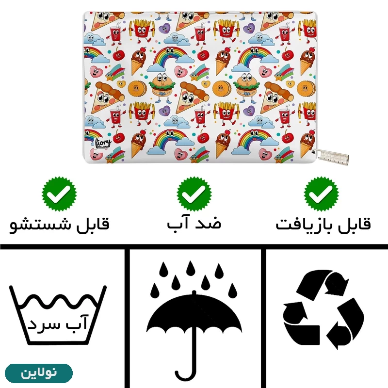 قیمت و خرید کیف لقمه مستر راد طرح فست فود کد 2192 | نولاین