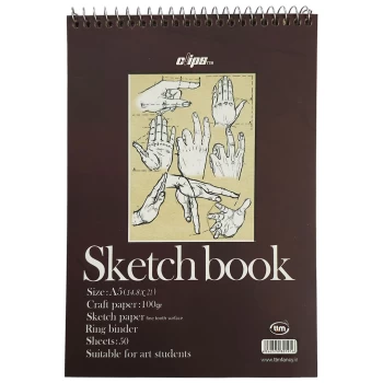 دفتر طراحی A5 سیمی کلیپس طرح حرکات دست کد 1916 | نولاین