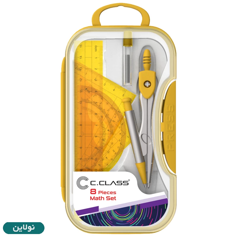 قیمت و خرید ست پرگار و گونیا و خط کش 8 تکه سی کلاس مدل مکانیکال | نولاین