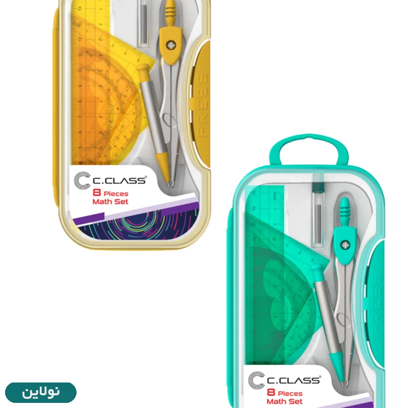 قیمت و خرید ست پرگار و گونیا و خط کش 8 تکه سی کلاس مدل مکانیکال | نولاین
