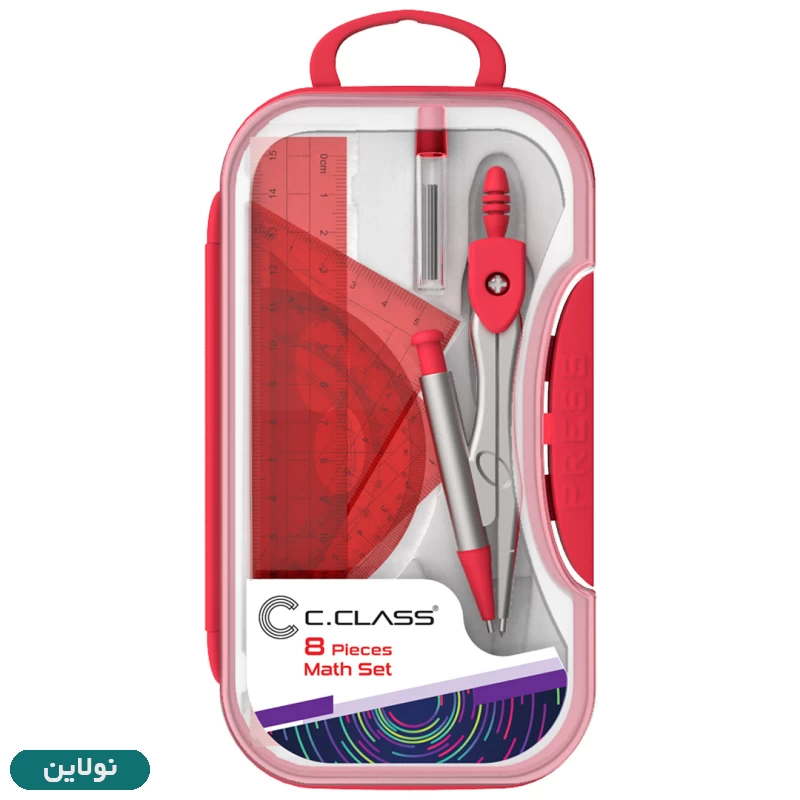 قیمت و خرید ست پرگار و گونیا و خط کش 8 تکه سی کلاس مدل مکانیکال | نولاین