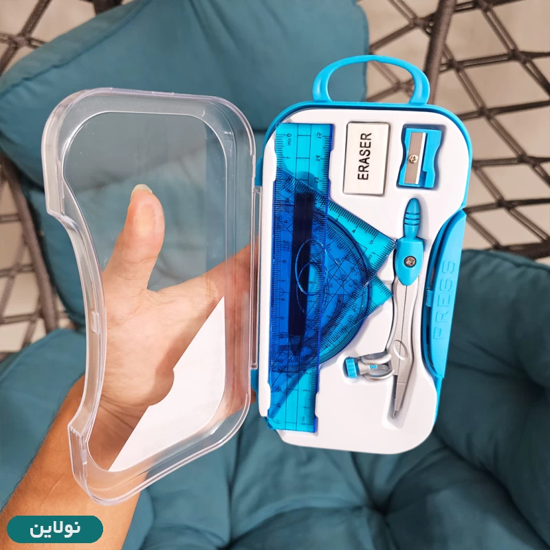 قیمت و خرید ست پرگار و گونیا و خط کش 8 تکه سی کلاس مدل مدادی | نولاین