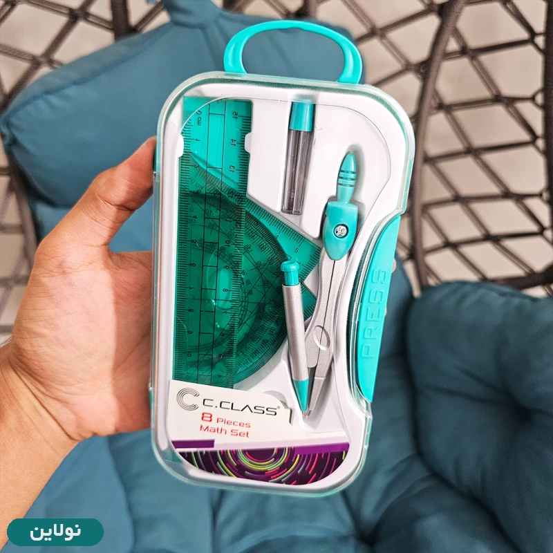 قیمت و خرید ست پرگار و گونیا و خط کش 8 تکه سی کلاس مدل مکانیکال | نولاین