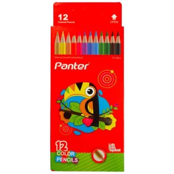 مداد رنگی 12 رنگ پنتر جعبه مقوایی کد PCP103-12 | نولاین