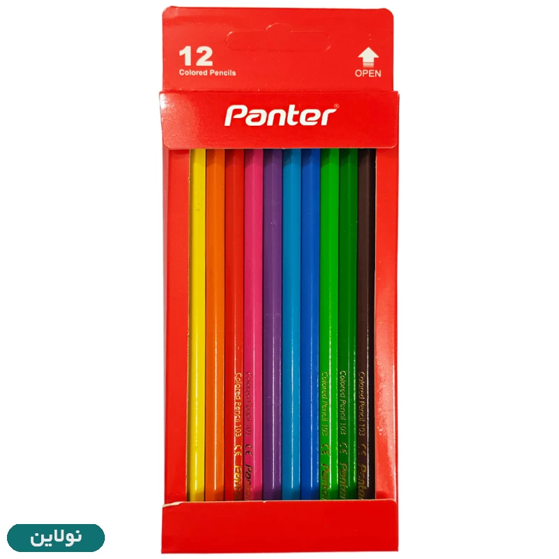 قیمت و خرید مداد رنگی 12 رنگ پنتر جعبه مقوایی کد PCP103-12 | نولاین