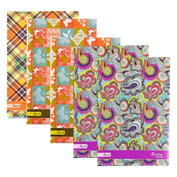 دفتر مشق 80 برگ تک خط نوین بسته 5 عددی | نولاین