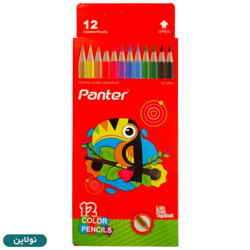 قیمت و خرید مداد رنگی 12 رنگ پنتر جعبه مقوایی کد PCP103-12 | نولاین