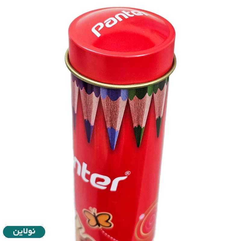 قیمت و خرید مداد رنگی 12 رنگ پنتر استوانه ای فلزی کد RCP103-12 | نولاین