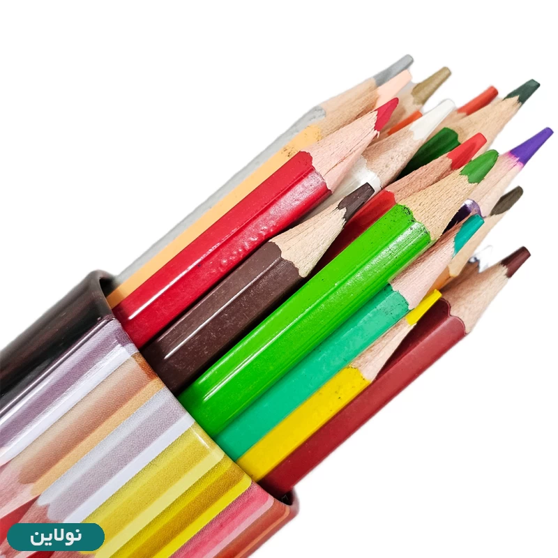 قیمت و خرید مداد رنگی 24 رنگ پنتر استوانه ای فلزی کد RCP103-24 | نولاین