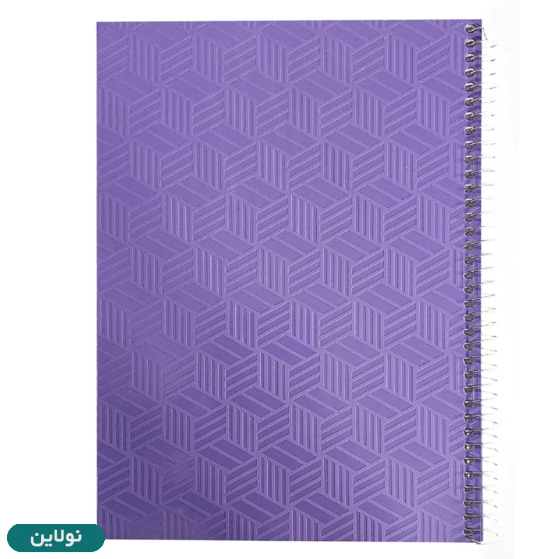 قیمت و خرید دفتر مشق 100 برگ سیمی تک خط رنگی طلقی نوین | نولاین