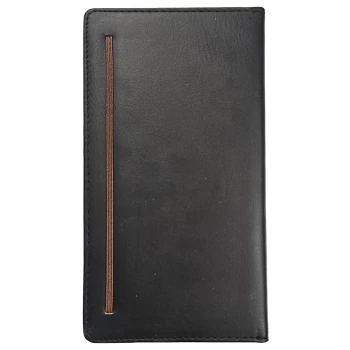 دفتر یادداشت 200 برگ پالتویی جلد چرمی کش دار | نولاین