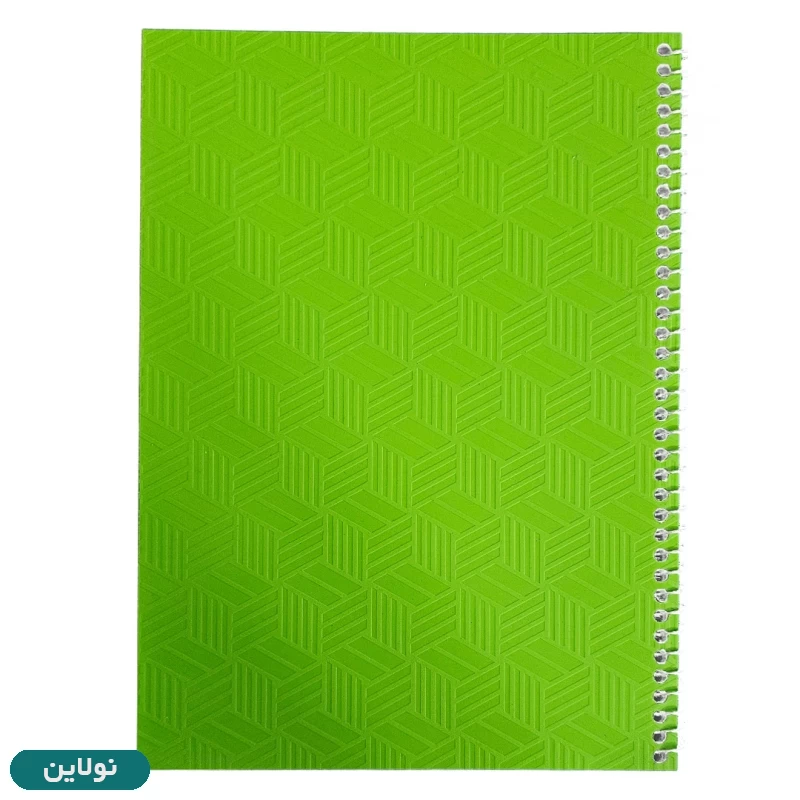 قیمت و خرید دفتر مشق 100 برگ سیمی تک خط رنگی طلقی نوین | نولاین