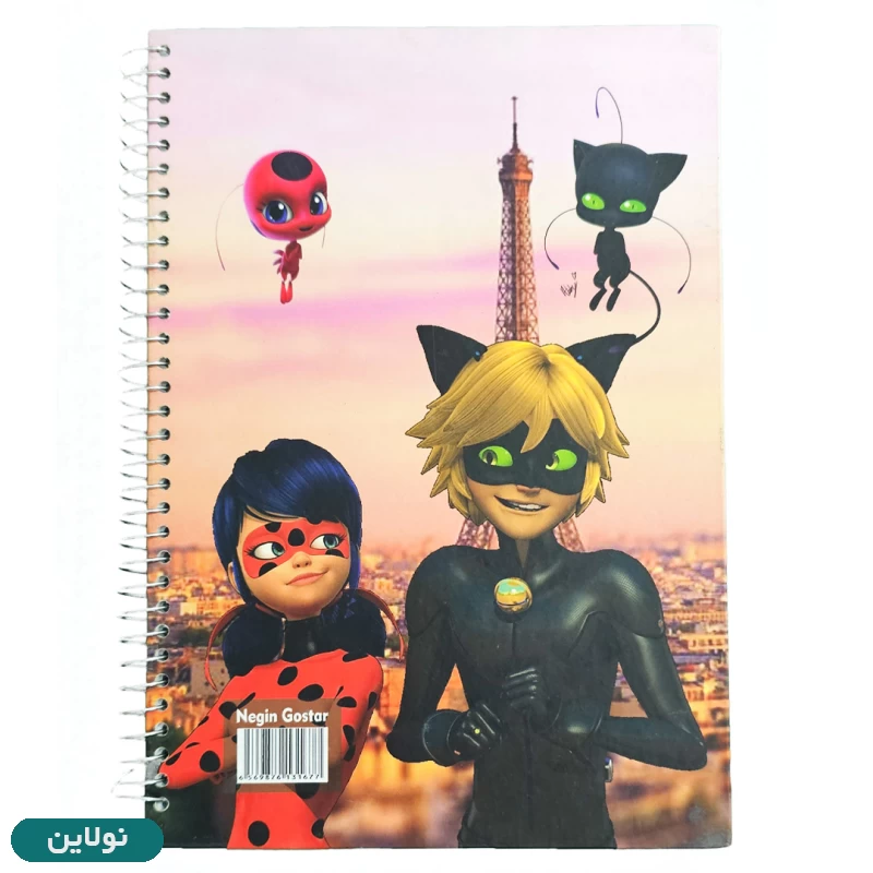 قیمت و خرید دفتر مشق 100 برگ سیمی جلد سخت طرح دختر کفشدوزکی کد 1677 | نولاین