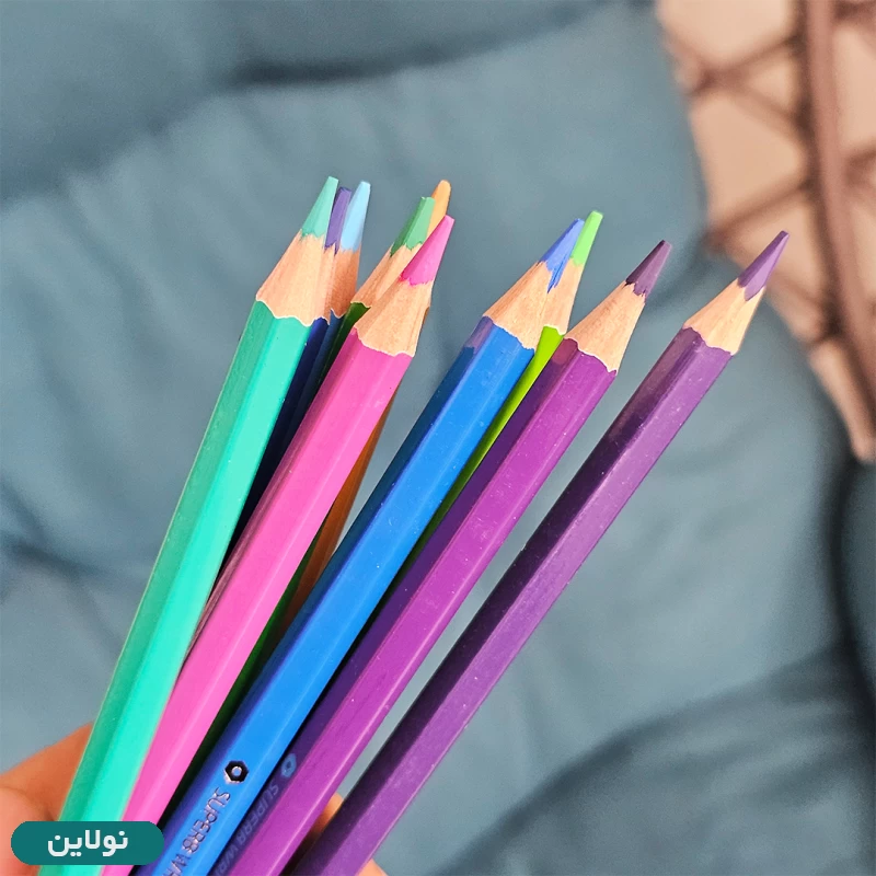 قیمت و خرید مداد رنگی 24 رنگ پیکاسو جعبه مقوایی طرح خرس کد GOL-24-C | نولاین