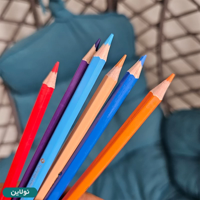 قیمت و خرید مداد رنگی 12 رنگ پیکاسو استوانه فلزی طرح دختر GOL12TN-S | نولاین