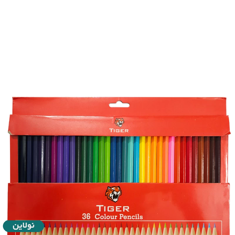 قیمت و خرید مداد رنگی 36 رنگ جعبه مقوایی تایگر tiger کد 36-5870 | نولاین