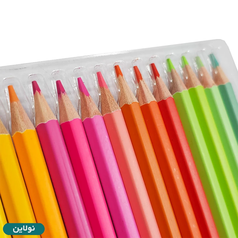 قیمت و خرید مداد رنگی 48 رنگ پاستیلی جعبه مقوایی رین کد 604 | نولاین