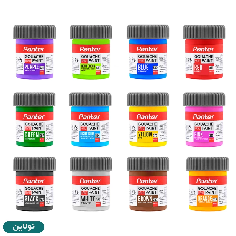 قیمت و خرید گواش 12 رنگ پنتر مدل نانو پوشرنگ حجم 30 میلی لیتر کد GP-711-12 | نولاین قیمت و خرید گواش 12 رنگ پنتر مدل نانو پوشرنگ حجم 30 میلی لیتر کد GP-711-12 | نولاین