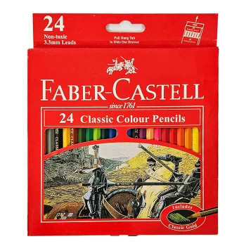 مداد رنگی 24 رنگ فابر کاستل جعبه مقوایی کد 115854 | نولاین