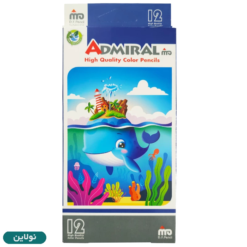 قیمت و خرید مداد رنگی 12 رنگ جعبه مقوایی آدمیرال کد 761C | نولاین قیمت و خرید مداد رنگی 12 رنگ جعبه مقوایی آدمیرال کد 761C | نولاین