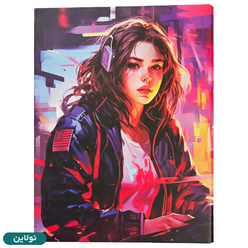 قیمت و خرید کلاسور 26 سوراخ دیبا طرح دختر کد 001 | نولاین