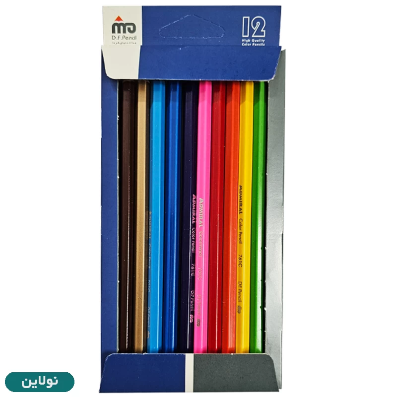 قیمت و خرید مداد رنگی 12 رنگ جعبه مقوایی آدمیرال کد 761C | نولاین قیمت و خرید مداد رنگی 12 رنگ جعبه مقوایی آدمیرال کد 761C | نولاین