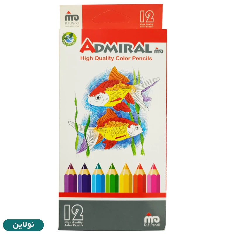 قیمت و خرید مداد رنگی 12 رنگ جعبه مقوایی آدمیرال کد 761C | نولاین قیمت و خرید مداد رنگی 12 رنگ جعبه مقوایی آدمیرال کد 761C | نولاین