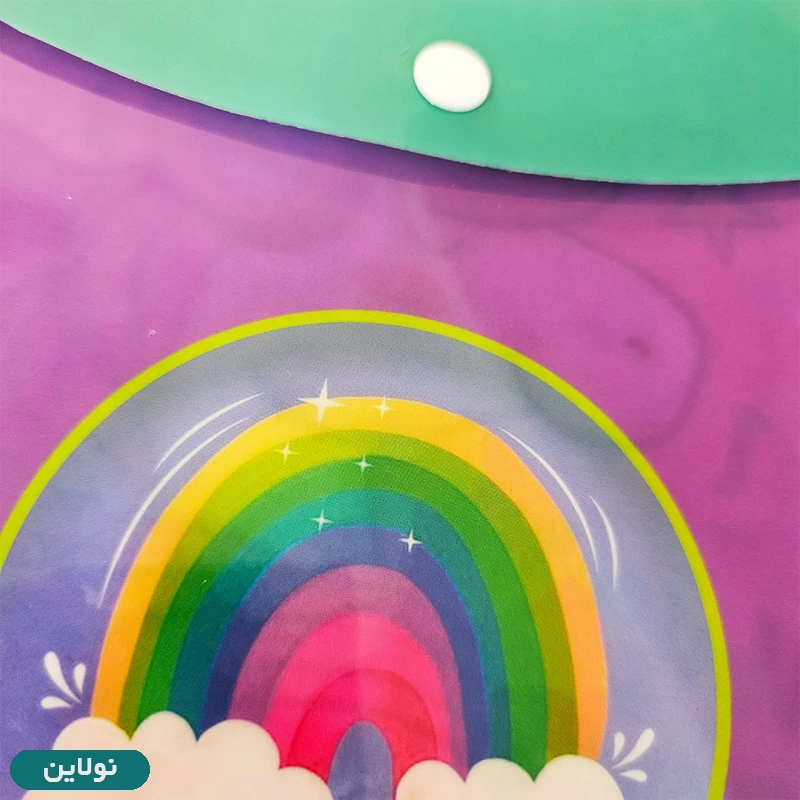 قیمت و خرید پوشه دکمه دار طلقی A4 کلیپس طرح تک شاخ کد 53-1452 | نولاین