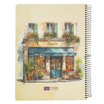 دفتر تک خط رحلی 100 برگ جلد سخت A4 (سایز بزرگ) سری rainbow دایان طرح فروشگاه کد 504 | نولاین