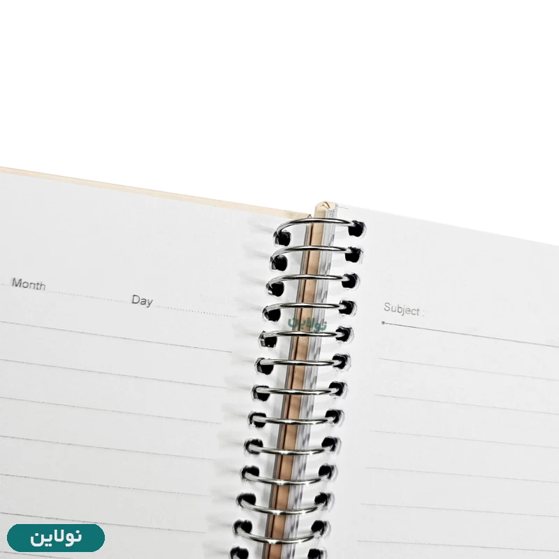 قیمت و خرید دفتر تک خط رحلی 100 برگ جلد سخت A4 (سایز بزرگ) سری rainbow دایان طرح پاییز کد 504 | نولاین