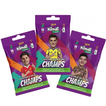 کارت بازی کیمدی فوتبالی سری champs 2025 بسته 3 عددی | نولاین