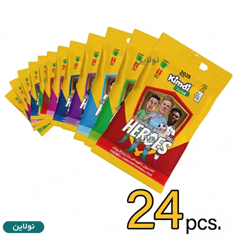 قیمت و خرید کارت بازی کیمدی فوتبالی سری heros 2025 بسته 24 عددی | نولاین