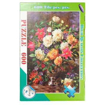 پازل 600 تکه ring persia طرح گلدان و گل | نولاین
