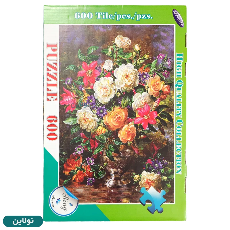 قیمت و خرید پازل 600 تکه ring persia طرح گلدان و گل | نولاین