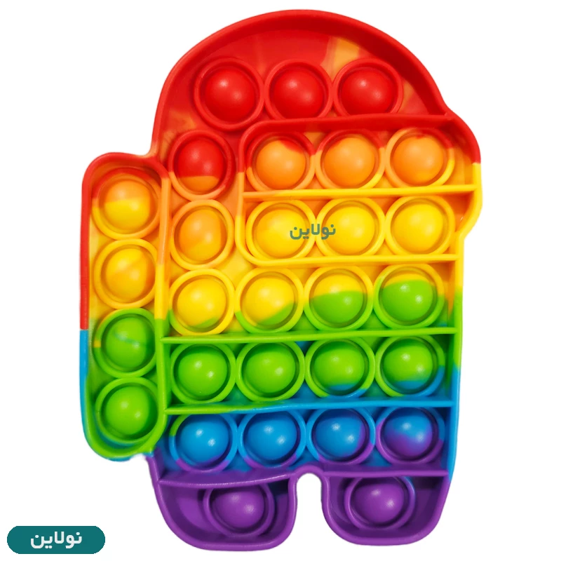 قیمت و خرید پاپت اسباب بازی رنگین کمونی طرح among us | نولاین