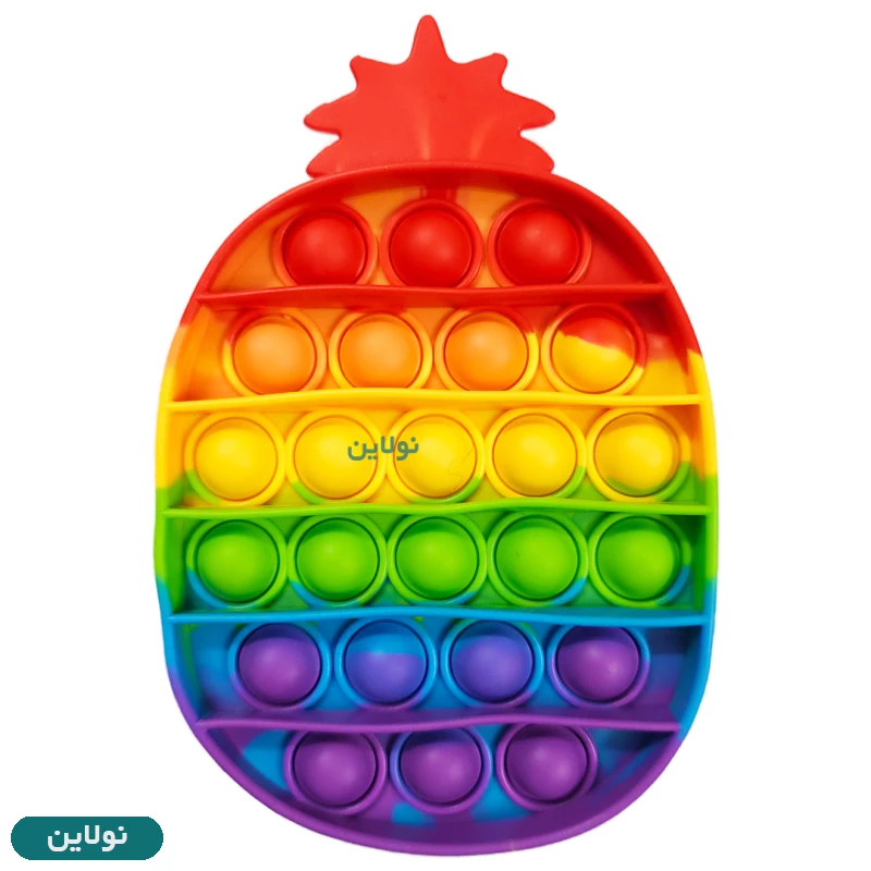 قیمت و خرید پاپت اسباب بازی رنگین کمونی طرح آناناس | نولاین