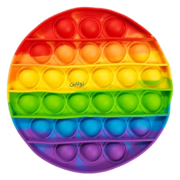 پاپت اسباب بازی رنگین کمونی طرح دایره | نولاین