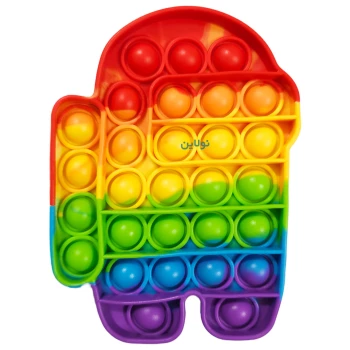 پاپت اسباب بازی رنگین کمونی طرح among us | نولاین