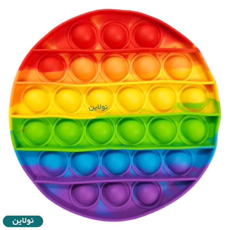 قیمت و خرید پاپت اسباب بازی رنگین کمونی طرح دایره | نولاین