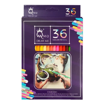 مداد رنگی 36 رنگ ام کیو mq جعبه مقوایی | نولاین