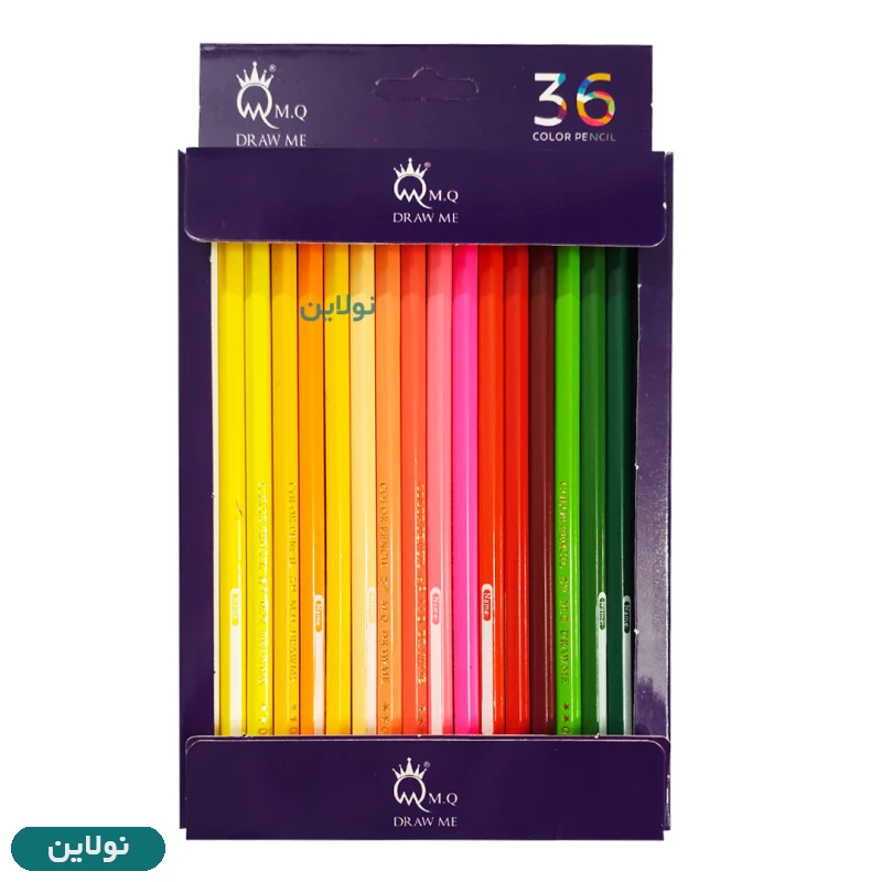قیمت و خرید مداد رنگی 36 رنگ ام کیو mq جعبه مقوایی | نولاین