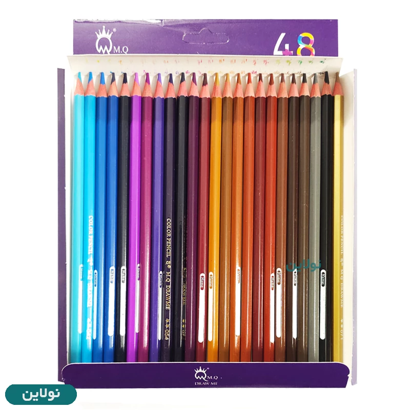 قیمت و خرید مداد رنگی 48 رنگ ام کیو mq جعبه مقوایی | نولاین