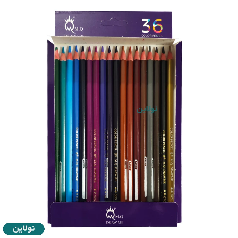 قیمت و خرید مداد رنگی 36 رنگ ام کیو mq جعبه مقوایی | نولاین