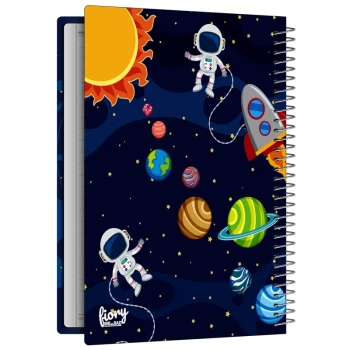 دفتر مشق تک خط 50 برگ طرح فضانورد مستر راد کد 2469 | نولاین