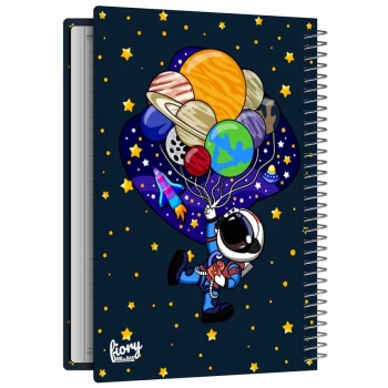 دفتر مشق تک خط 50 برگ طرح فضانورد و سفر به فضا مستر راد کد 2470 | نولاین