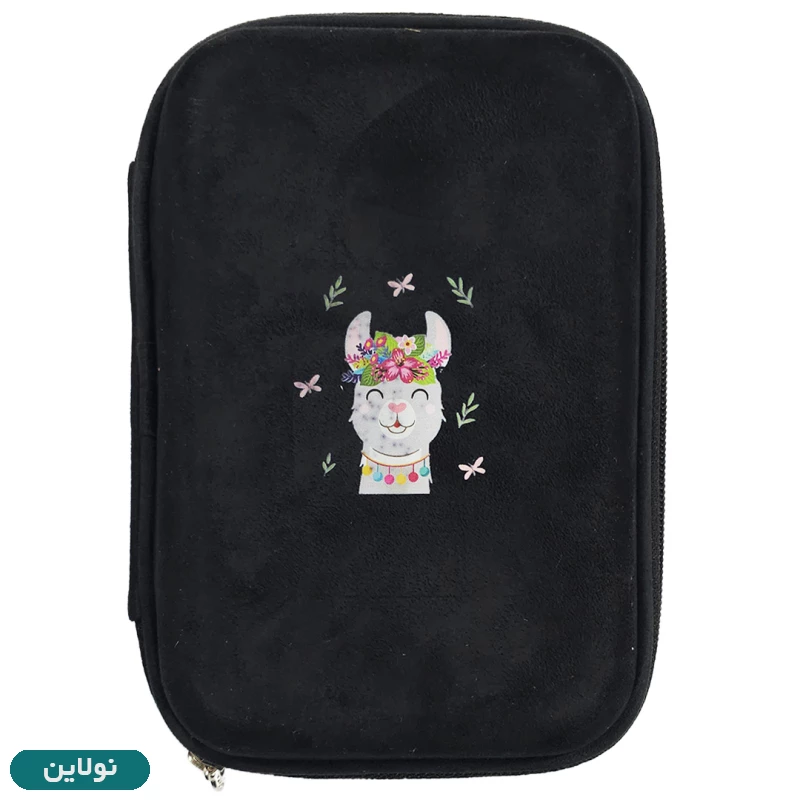 قیمت و خرید جامدادی کتابی سایز بزرگ پیکاسو مدل مخملی طرح ببئی کد P5 | نولاین